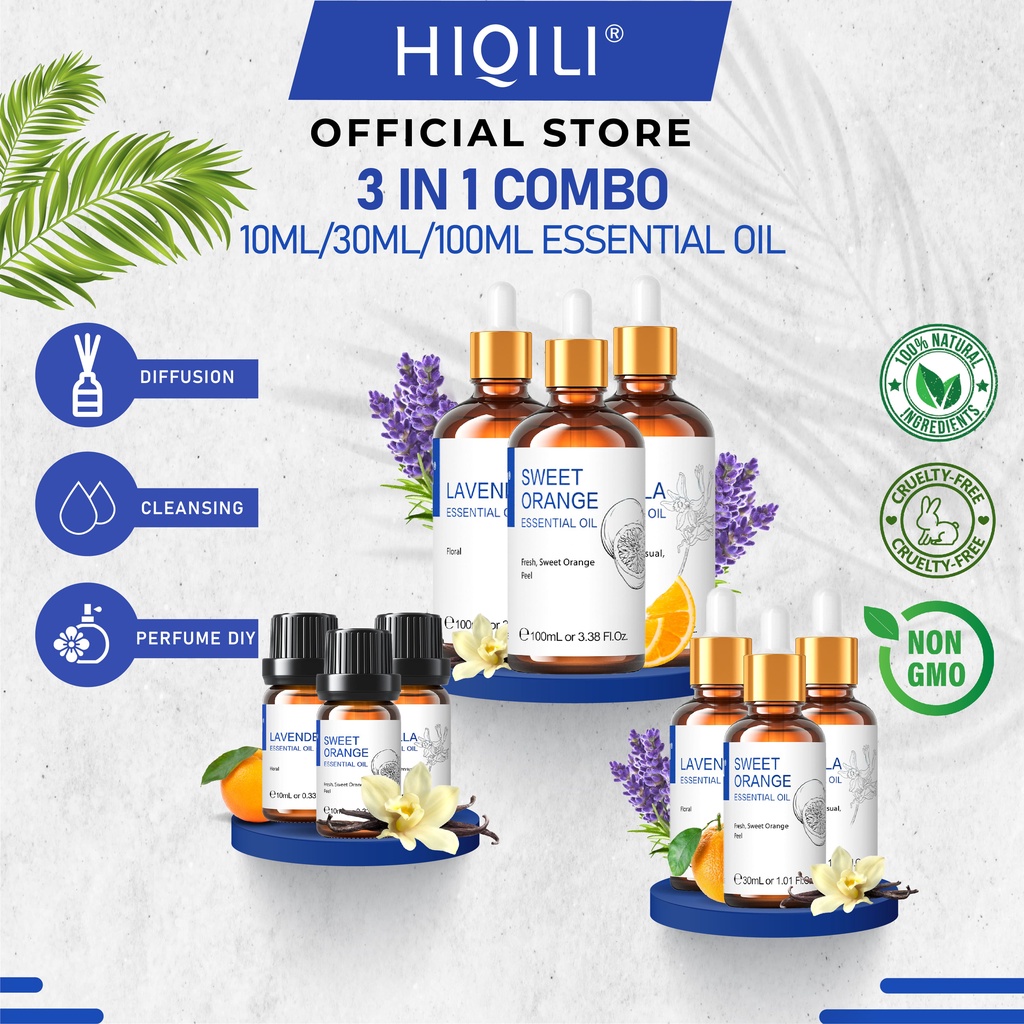 HIQILI Vanilla Essential Oil for Diffusers, 100ml