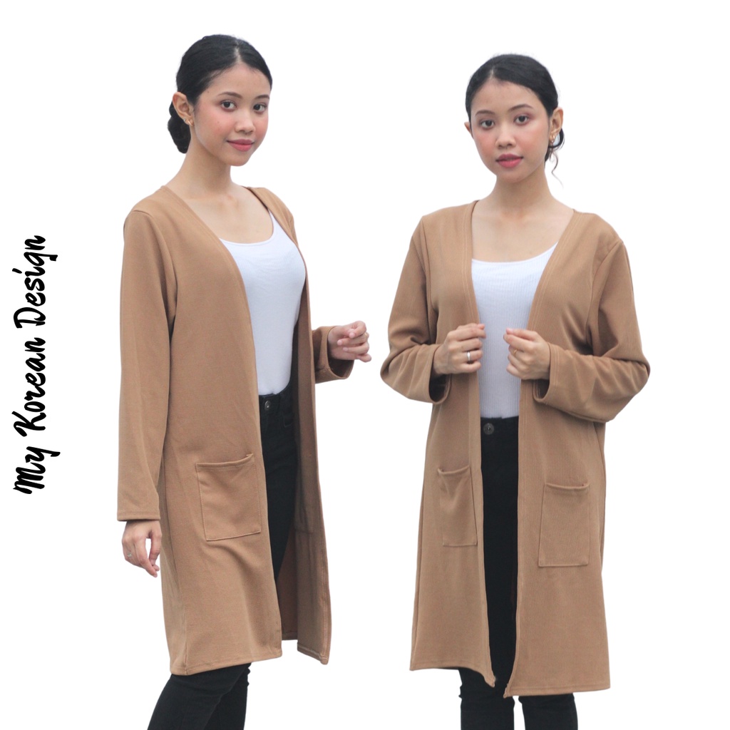 Korean long outlet cardigan