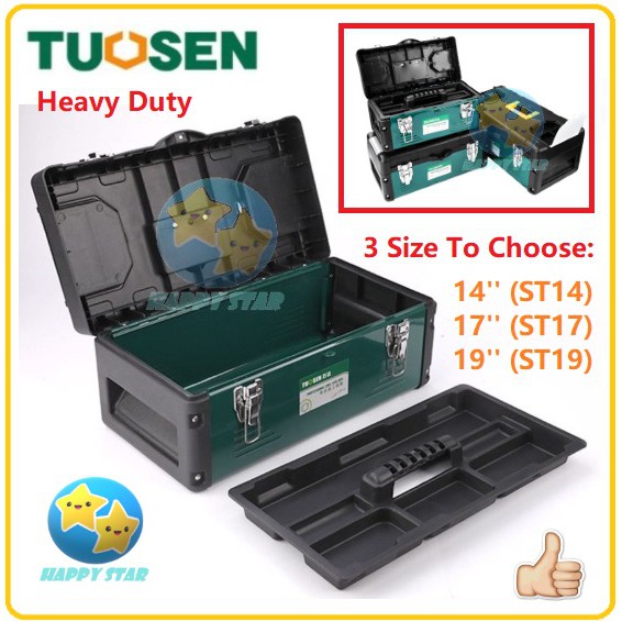 14/ 17/ 19 Inch Big Tool Box Heavy Duty Toolbox Plastic Tool