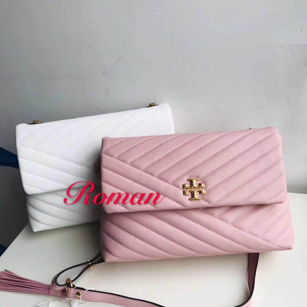 Tory burch kira chevron pink online moon