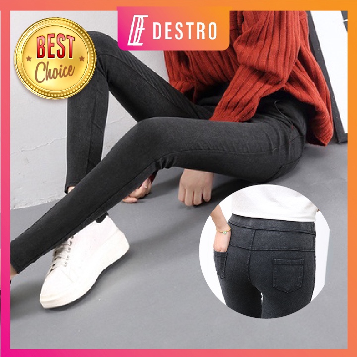 Women Stretchable Slim Fit Pants LONG PANT Plus Size High Waist