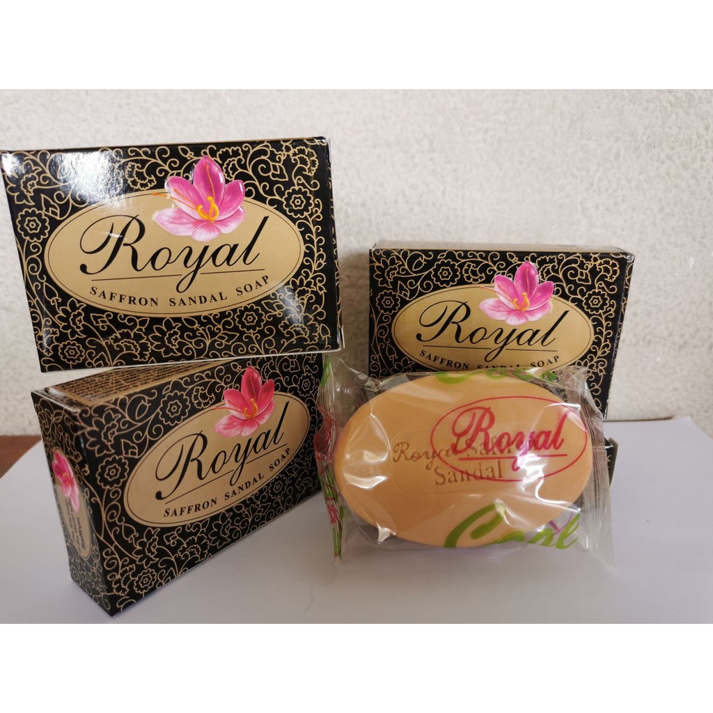 Royal saffron sandal soap on sale price