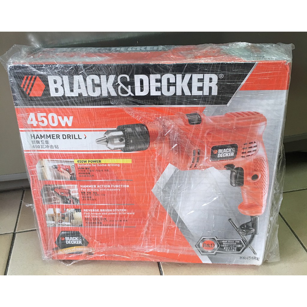 KR454RE Black & Decker HAMMER DRILL 450W