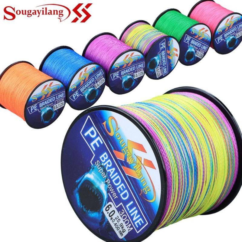 S1 Sougayilang Super Strong 300m 4 Strands Braided Fishing Line