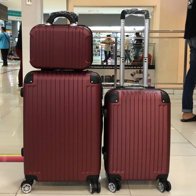 Hot Sales 12 20 24 ABS Luggage Beg Bagasi Beg Tarik Murah Tahan