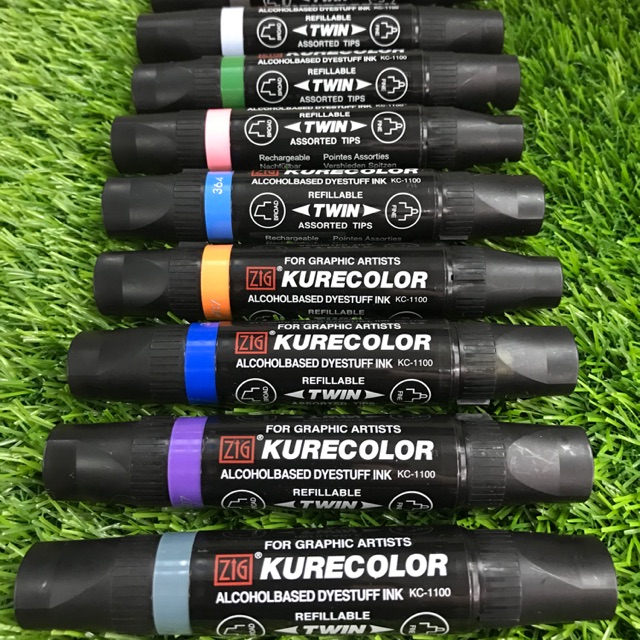 Zig Kurecolor Twin WS Marker Set- Blending Blues