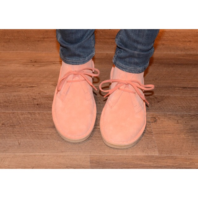 Pink on sale desert clarks