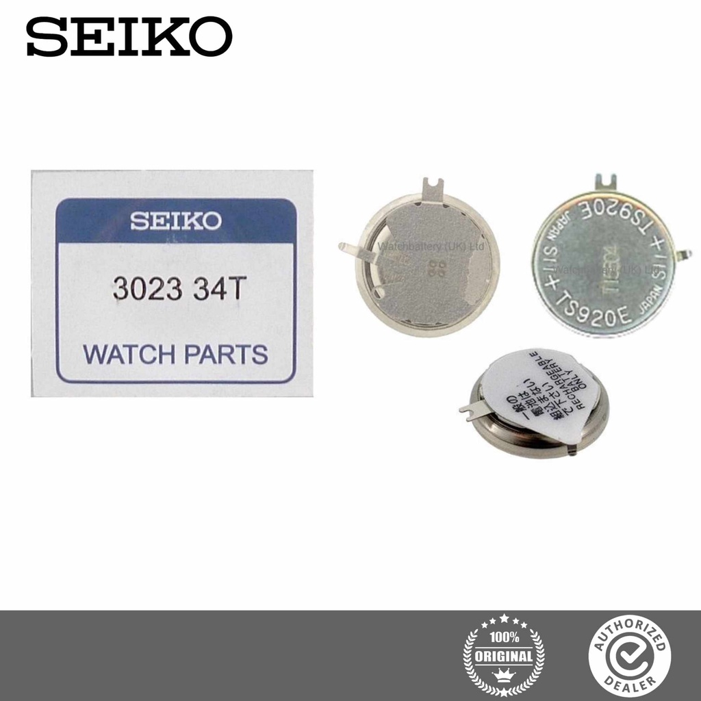 NEW ORIGINAL SEIKO Solar Watch Capacitor Battery 302334T for