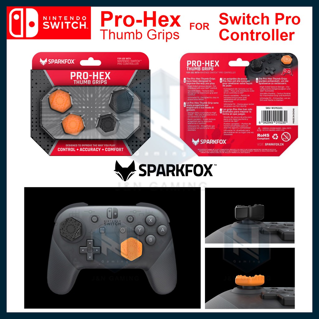 Switch pro best sale controller thumb grips