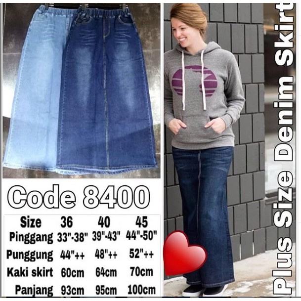 Plus size jean outlet skirts 50