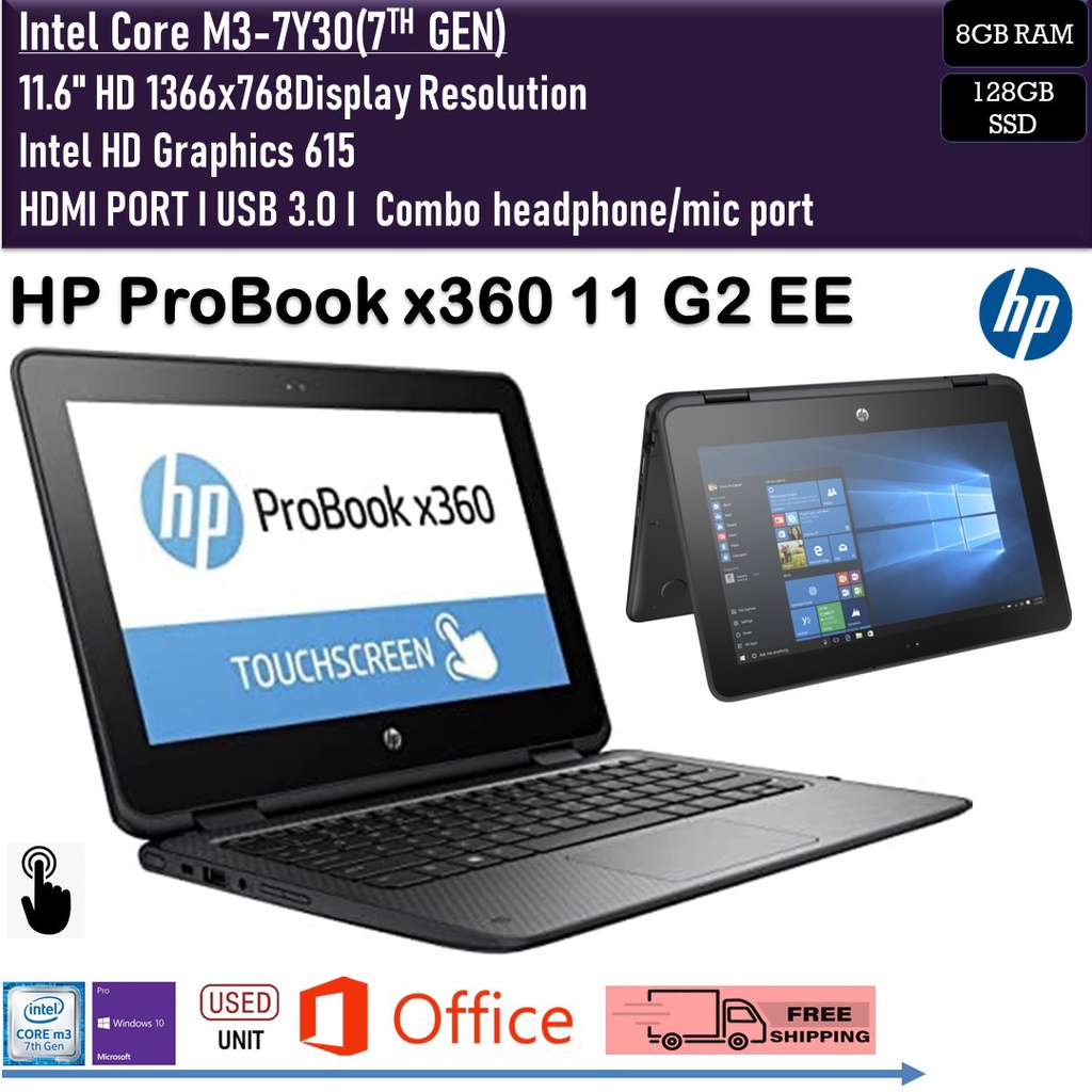 HP Pro x2 612 G1-Intel Core i5-4302Y WINDOWS 1O PRO /HP ProBook