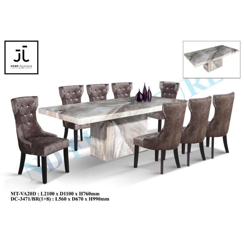 Chesterfield dining table deals set