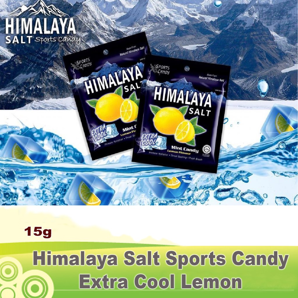 Himalaya Salt Sports Candy - Extra Cool Lemon 15gx12s | Throat Soothing