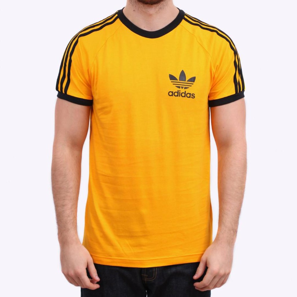 Yellow and black adidas cheap t shirt