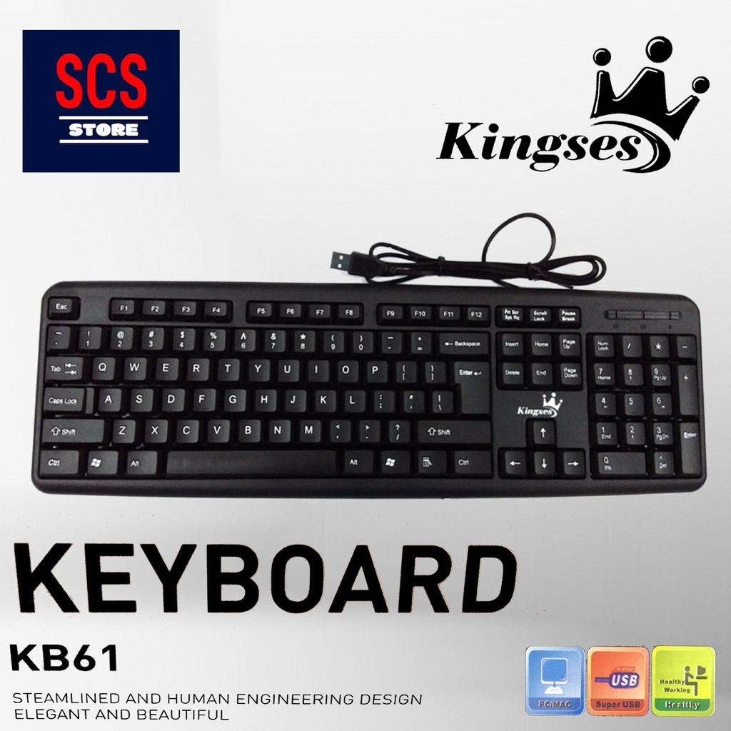 KINGSES KB61 USB KEYBOARD Shopee Malaysia