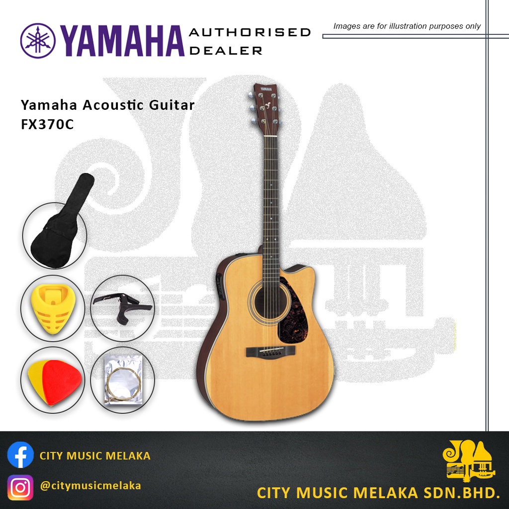 Yamaha FX370C Dreadnaught Acoustic Guitar | Shopee Malaysia