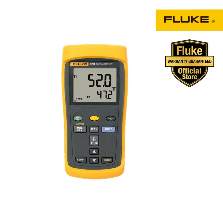Dual Probe Thermometer, Fluke 52 II Dual Digital Thermometer