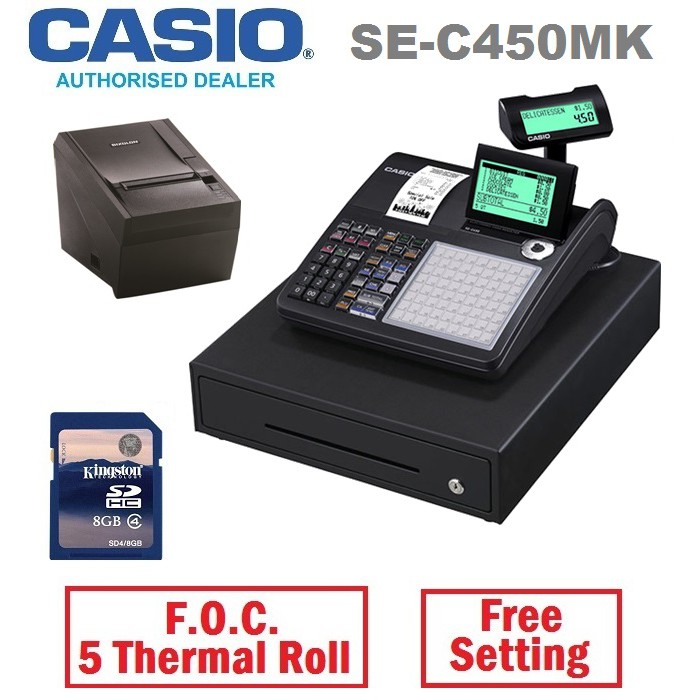 Setting up casio outlet cash register