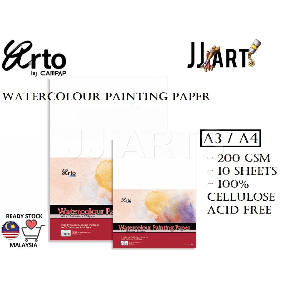 Campap Arto - A3 / A4 / A5 Hard Cover Sketch book (Acid free