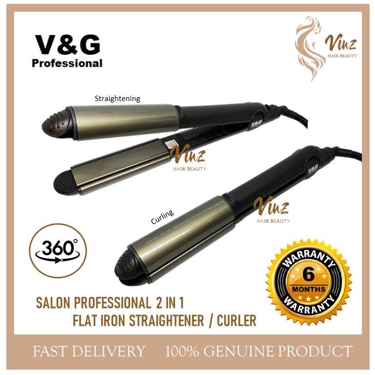 V&g curling outlet iron