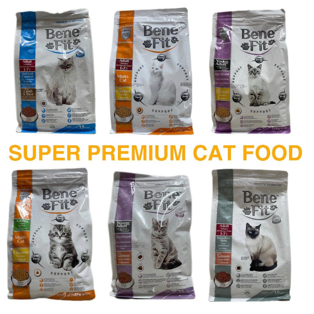 1.5KG BENEFIT SUPER PREMIUM CAT FOOD 6 TYPE Shopee Malaysia