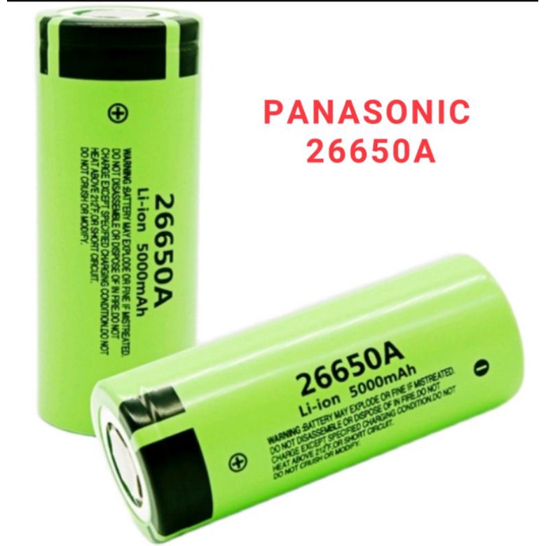 Panasonic 26650A Li-ion 5000mAh Rechargeable 3.7v Battery – Zeus Lasers
