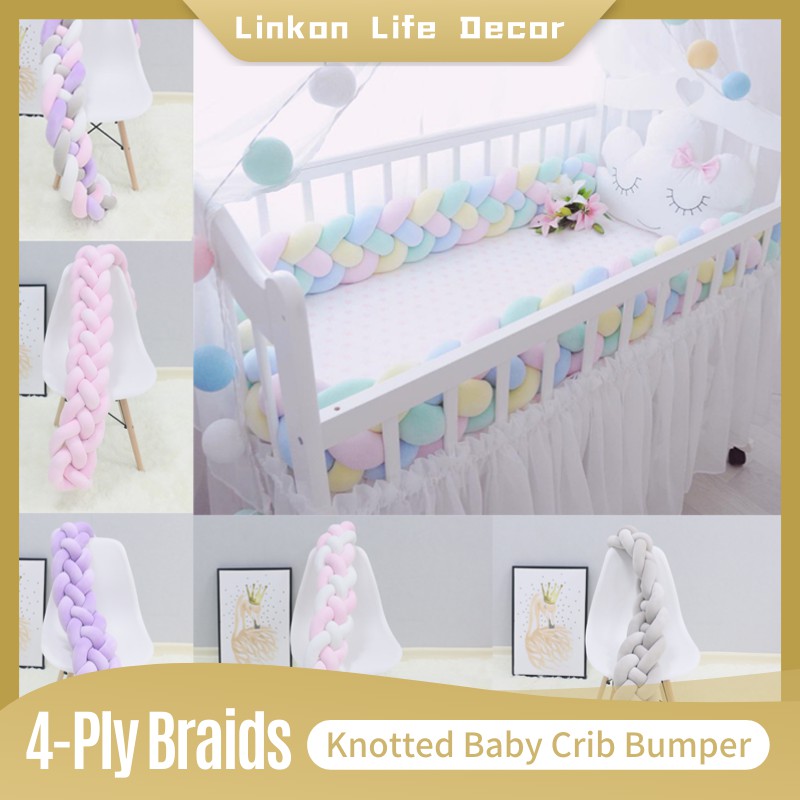 Knotted baby best sale crib bumper