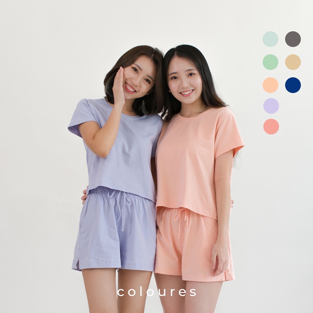 Coloures Comfy Pastel Lounge wear Set Premium 100 cotton