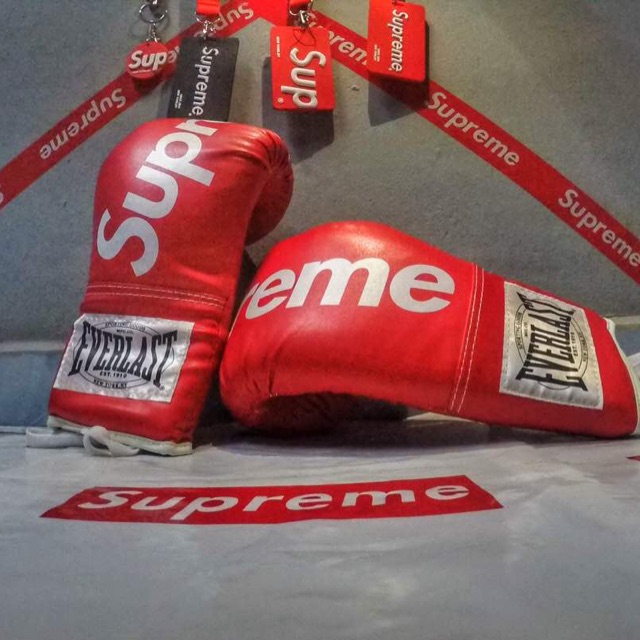 SUPREME EVERLAST BOXING GLOVES BLACK