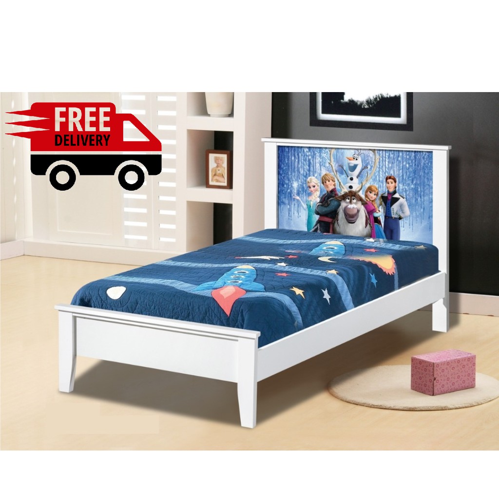 Frozen single deals bed frame