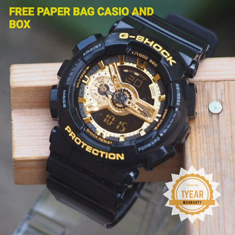 G shock ga on sale 100 black gold