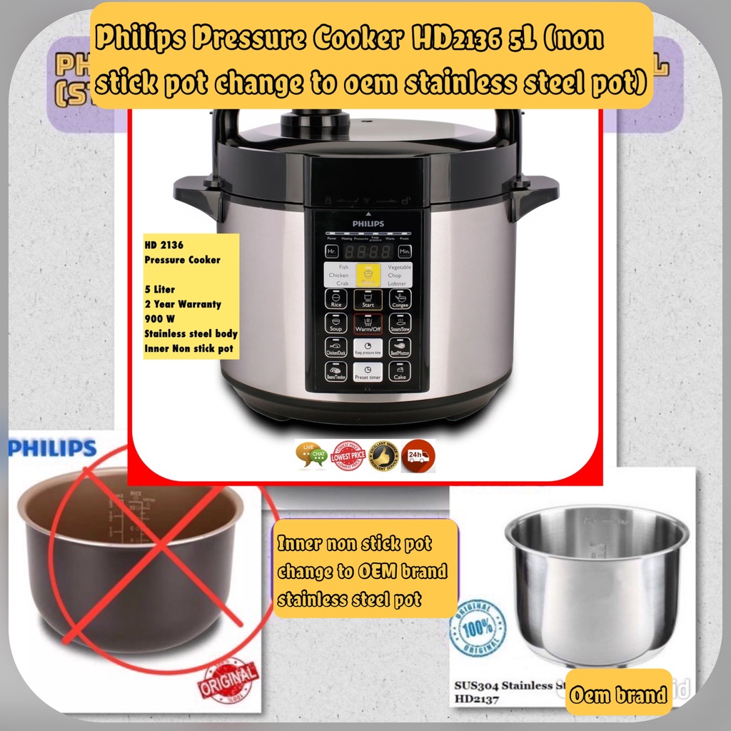 Philips electric outlet pressure cooker hd2136