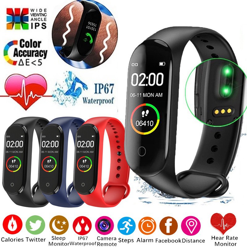 Smart bracelet m4 discount waterproof