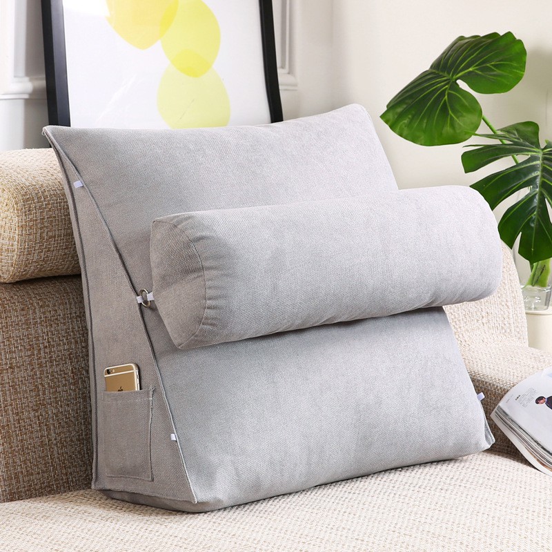 Adjustable back outlet wedge cushion pillow