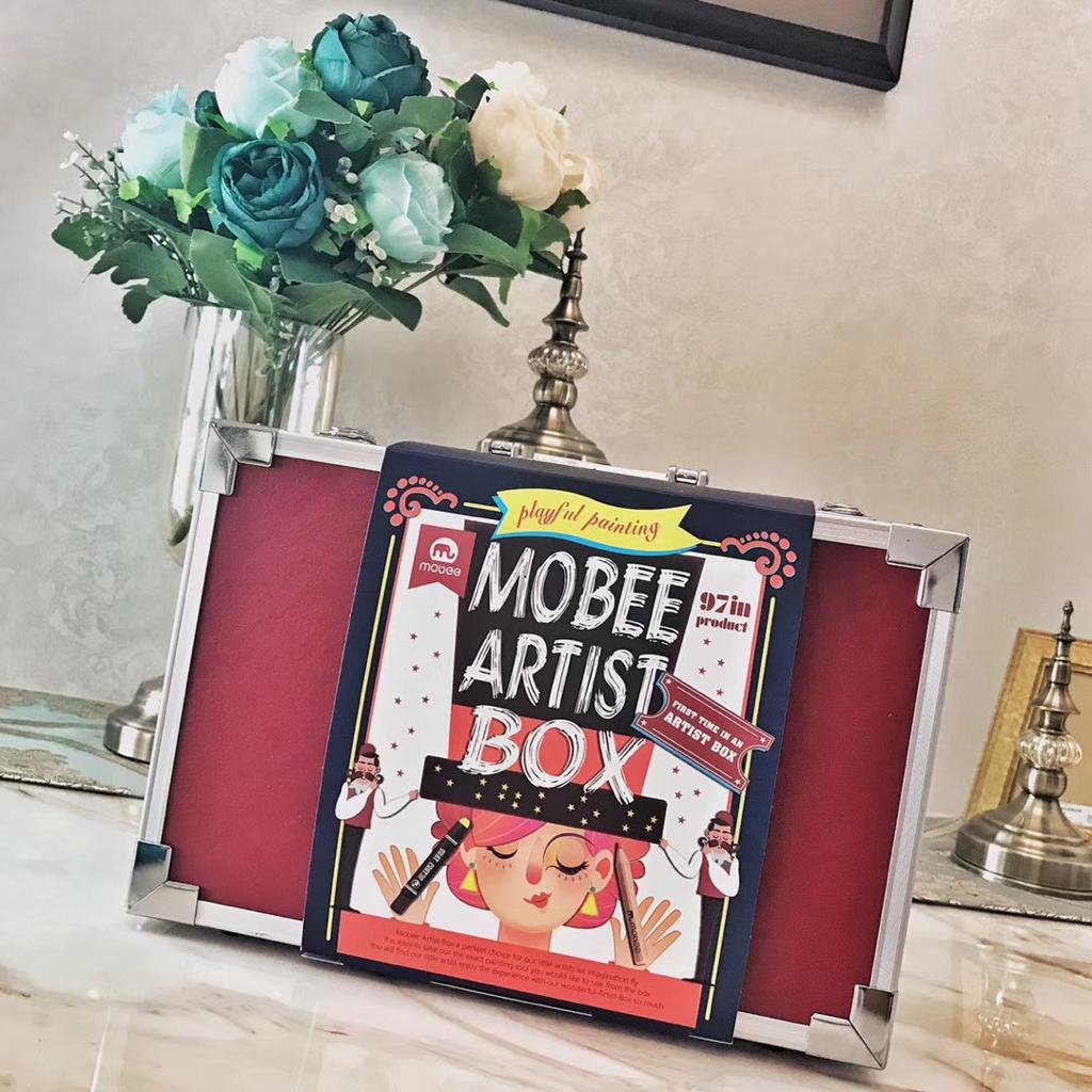 Mobee 97-Piece Artist Box Art Set with Aluminum Case,Kids Pencil
