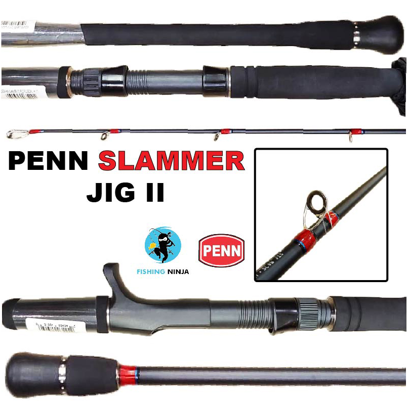 Penn Slammer Jig 2 Fishing Rod Penn Spinning Rod Casting Rod Joran Mancing  Penn Joran Spinning Penn Joran Casting Penn