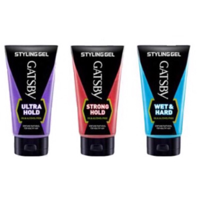 GATSBY STYLING GEL 60G - ULTRA HOLD / STRONG HOLD / WET & HARD