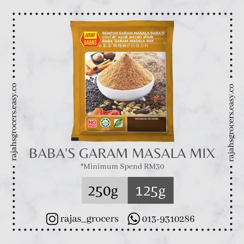 Baba's Garam Masala Mix 70g