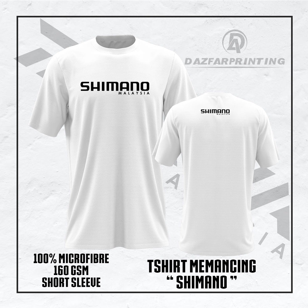 SHIMANO T-shirt Memancing Fishing T-shirt Short Sleeves