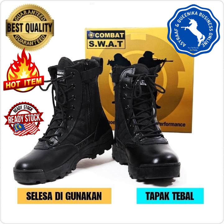 HOT ITEM KASUT OPERASI SWAT TACTICAL BOOT BOOTS ARMY PDRM ATM