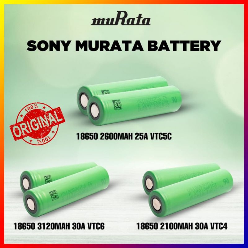 MURATA VTC BATTERIA 18650 2600MAH 5A