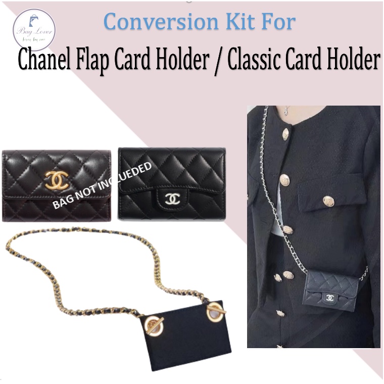 Conversion Kit Chain+Insert convert Saddle Flap Card Holder to A Crossbody  Purse