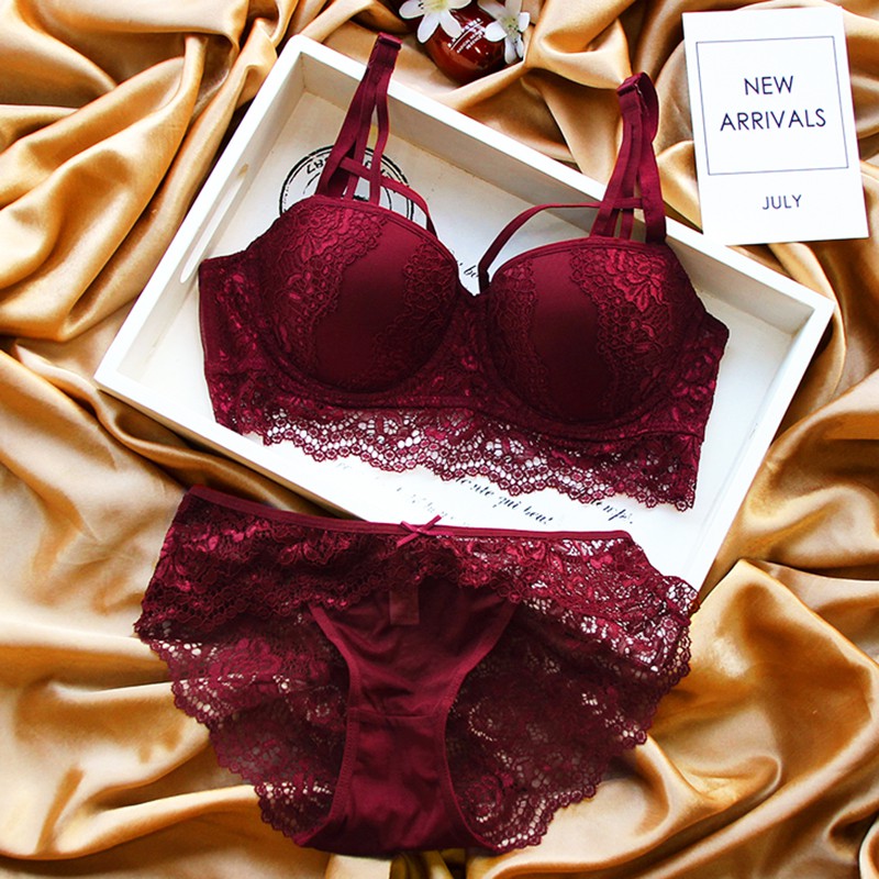 Victoria's secret red hot sale bra and panties