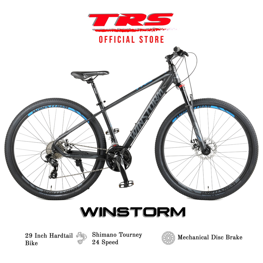 TRS Windstorm Aluminum Mountain Bike Shimano 3x8 Speed 29