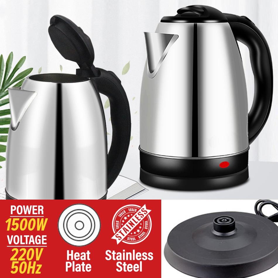 1pc 2l Electric Stainless Steel Quick Boiling Water Kettle For