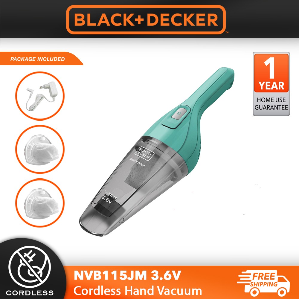 BLACK+DECKER 3.6V LITHIUM DUSTBUSTER QUICK CLEAN CORDLESS HAND