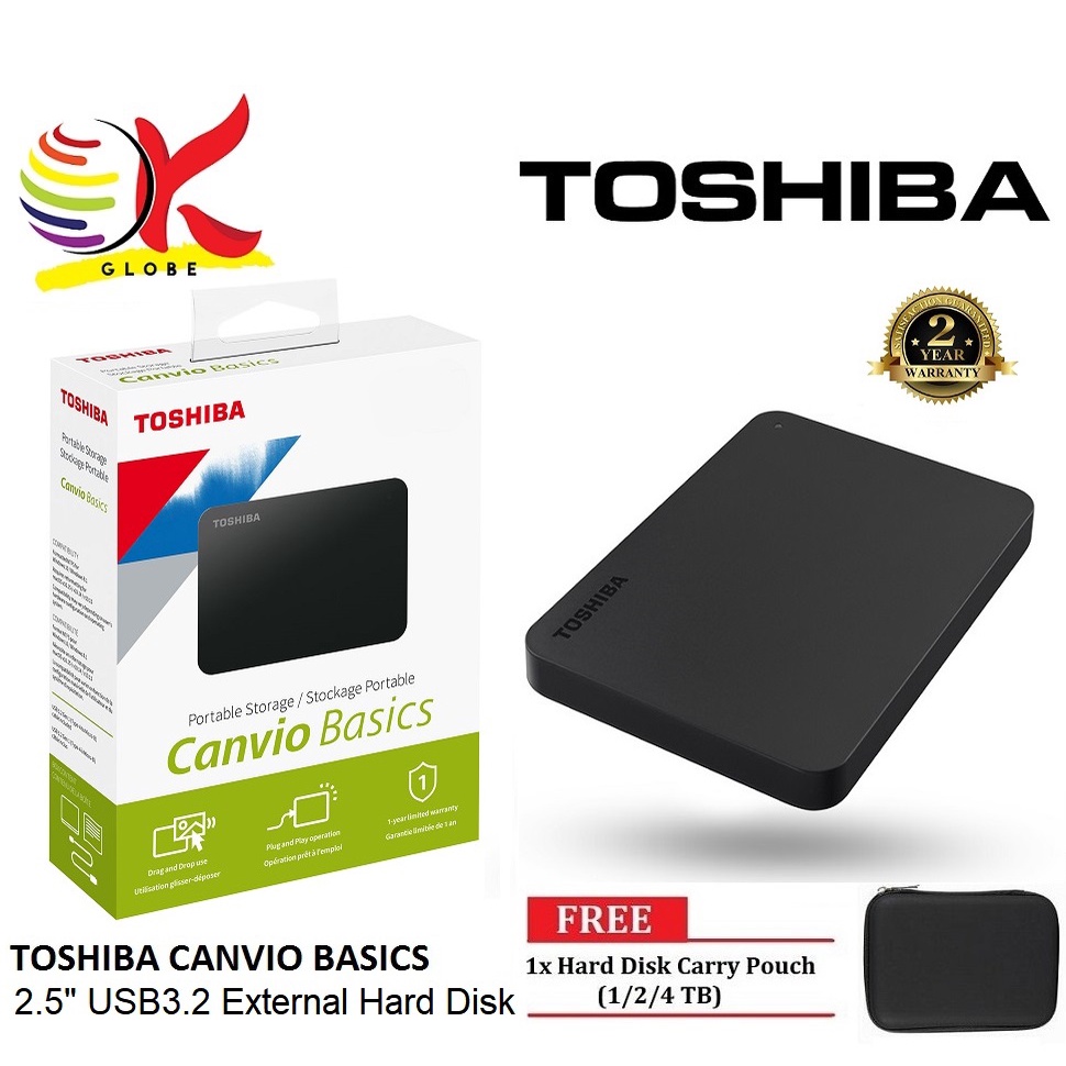 Toshiba Canvio Basics 2TB Portable External Hard Drive 