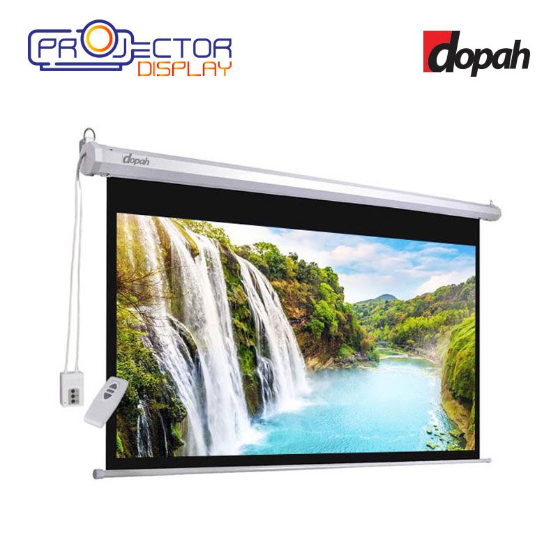 Dopah Motorized Projection Screen 70 X 70 - Projector Malaysia