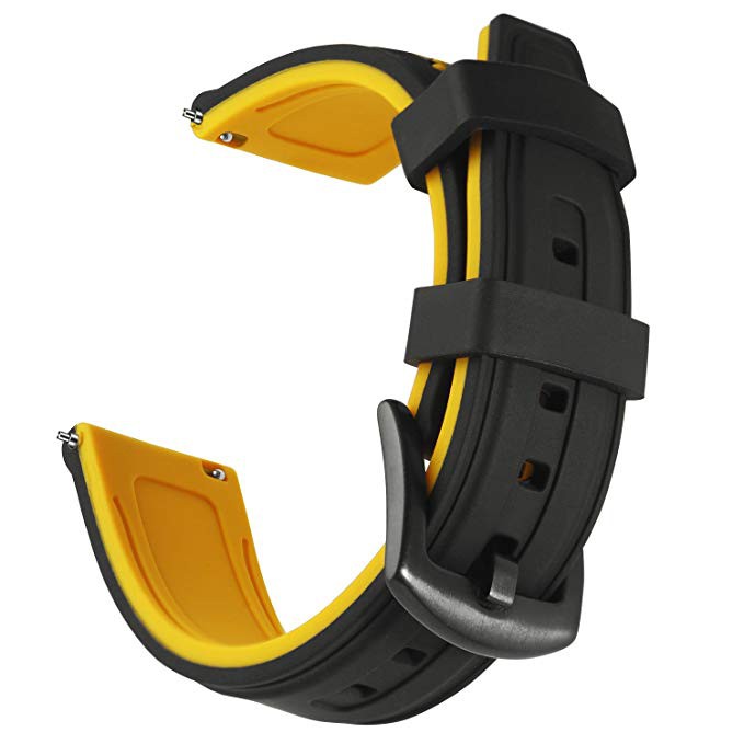 Yellow silicone online watch