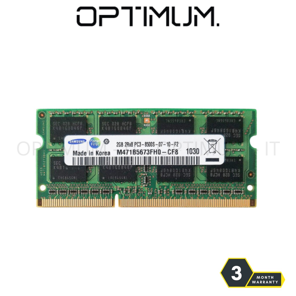 Refurbished] Samsung 2GB DDR3 1066MHz PC3-8500 Laptop Ram